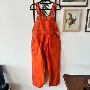 EUC Big Bud Press Burnt Orange Artist Togs Overalls Medium